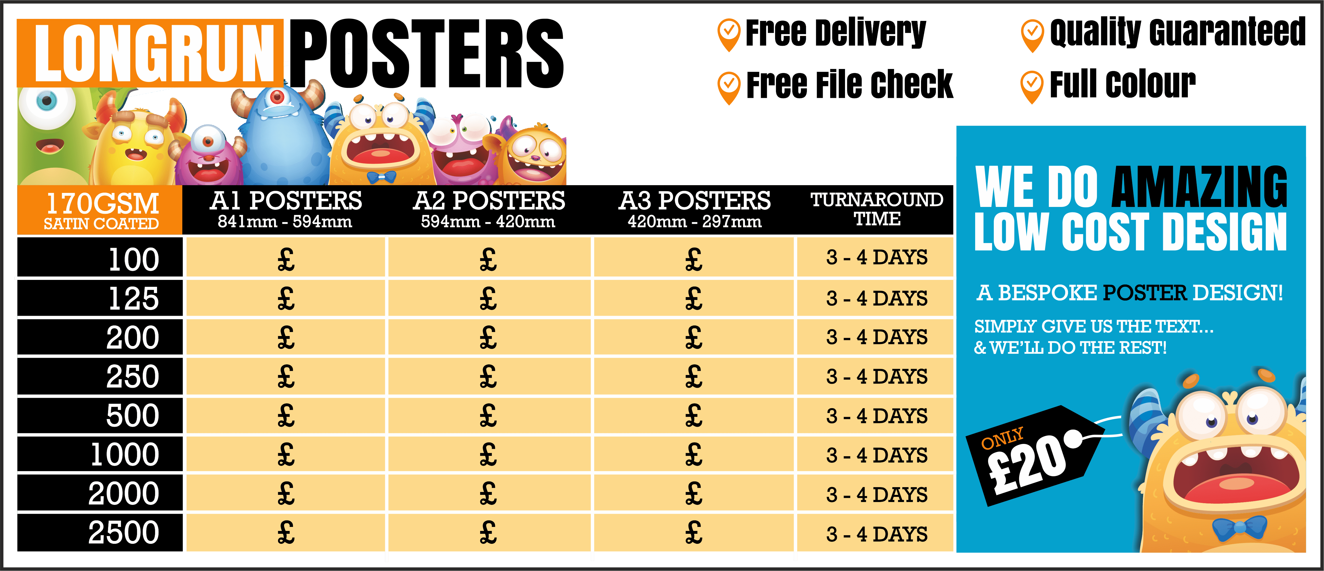 Poster Printing Prices